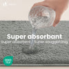 Lot de 2 Tapis de Bain Antidérapant microfibre 60x90cm gris - vounat.shop