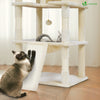 Arbre a chat Geant 6 niveaux avec griffoir grattoir 215 cm beige - vounat.shop