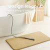 Lot de 2 Tapis de Bain Antidérapant microfibre 60x90cm beige - vounat.shop