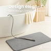 Lot de 2 Tapis de Bain Antidérapant microfibre 60x90cm gris - vounat.shop