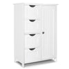 Meuble de salle de bain rangement 4 tiroirs 1 porte 82x55x30cm blanc - vounat.shop