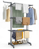 Sechoir a linge etendoir 4 niveaux 126x63x170cm gris - vounat.shop