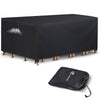 Housse salon de jardin bache de protection 420D 213x132x73cm noire - vounat.shop