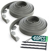 Bordure de jardin plastique flexible 20m avec piquets gris - vounat.shop