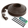 Bordure de jardin plastique flexible 10m avec piquets Marron - vounat.shop