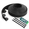 Bordure de jardin plastique flexible 10m avec piquets noir - vounat.shop
