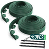Bordure de jardin plastique flexible 20m avec piquets vert - vounat.shop