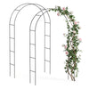 Lot de 2 Arche de jardin pour plantes grimpantes 140x37x240cm en metal Noir - vounat.shop