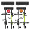 Support mural rangement pour 4 velos et 2 casques rails et crochets metal noir - vounat.shop