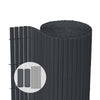 Canisse PVC brise vue ultra renforce avec attaches de fixation 100x500cm gris - vounat.shop