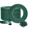 Kit de lamelles occultantes PVC brise vue 300m x 4.7cm avec 600 clips Vert - vounat.shop