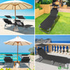 Transat pare soleil Lot de 2 pcs Noir - vounat.shop