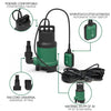 Pompe evacuation pour eaux chargees 14000L/h profondeur 7m - vounat.shop