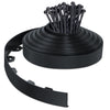 Bordure de jardin PVC flexible 20m avec piquets noir - vounat.shop