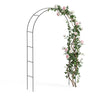 Arche de jardin pour plantes grimpantes 140x37x240cm en metal Noir - vounat.shop