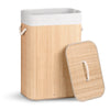Panier a linge en bambou rectangulaire avec couvercle 72L - vounat.shop