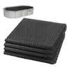 Bache a bulle piscine 120 microns rectangulaire decoupable 700x400cm noir - vounat.shop
