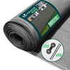 Brise vue occultant en HDPE 90g/m² 1x10m avec attaches de fixation gris - vounat.shop