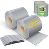 Brise vue occultant PVC 450g/m2 19cm x 140m Gris clair - vounat.shop