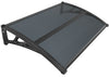 Auvent de porte marquise 120x80 cm en Polycarbonate anti UV Anthracite - vounat.shop