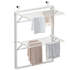 Étendoir à linge mural suspendu pliable Blanc - vounat.shop
