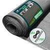 Brise vue occultant en HDPE 90g/m² 1x20m avec attaches de fixation gris - vounat.shop