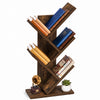 Bibliotheque Arbre etagere a Livres 30x16x60cm Marron Rustique - vounat.shop