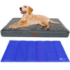 Matelas panier pour chien avec tapis gel rafraichissant amovible 90x68cm - vounat.shop