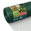 Grillage a maille soude en acier gaine PVC 13mm fil 0.8mm 1x25m vert - vounat.shop