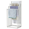 Porte serviettes sur pied autoportant 4 niveaux blanc - vounat.shop
