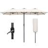 Parasol Jardin Double Aluminium 270 x 460 cm beige - vounat.shop