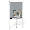 Store moustiquaire pour fenetre enroulable et recoupable en aluminium L80 x H130 cm Blanc - vounat.shop