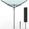 Etendoir a Linge Exterieur Rotatif avec housse de protection et Surface etendage 50m Gris - vounat.shop