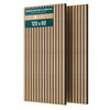 Lot de 2 panneaux acoustiques muraux Tasseaux en bois MDF avec feutre noir 120x60x2.1cm chêne clair - vounat.shop