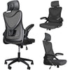 Fauteuil de Bureau Ergonomique pivotant avec appui tête et dossier toile respirant Noir - vounat.shop