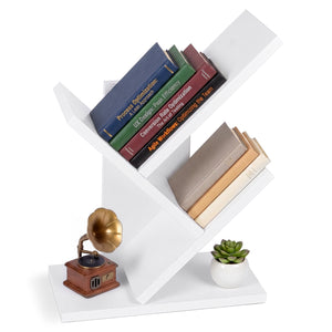 Bibliotheque Arbre etagere a Livres 30x16x40.5cm Blanc - vounat.shop