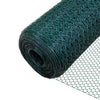 Grillage a poule avec fils 13mm en PVC gaine vert 1x50M - vounat.shop