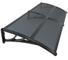 Auvent de porte marquise 200x80 cm en Polycarbonate anti UV Anthracite - vounat.shop
