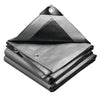 Bâche de Protection en Polyéthylène resistant et impermeable 240g/m² gris et noir 4x8m - vounat.shop