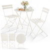 Set de Bistro en metal 1 table 2 chaises Crème - vounat.shop