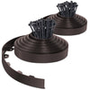 Bordure de jardin PVC flexible 40m avec piquets marron - vounat.shop