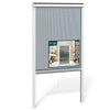 Store moustiquaire pour fenetre enroulable et recoupable en pvc L80 x H130 cm Blanc - vounat.shop
