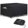 Housse salon de jardin bache de protection 420D 180x120x73cm noire - vounat.shop