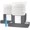Lot de 9 sac de rangement sous vide Non Tisse XXL gris - vounat.shop