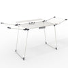Sechoir a linge etendoir sur pied avec ailes hautes 175x92x106cm Blanc - vounat.shop