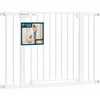 Barriere de securite a pression sans percage Largeur 103-110cm Metal blanc - vounat.shop
