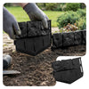 Lot de 175 pcs Bordure de jardin imitation pierre facile a installer 26.7m noir - vounat.shop