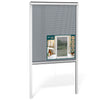Store moustiquaire pour fenetre enroulable et recoupable en pvc L100 x H160 cm Blanc - vounat.shop