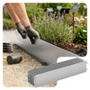 Lot de 35 Bordure de jardin en métal galvanisé flexible 100x18cm - vounat.shop
