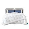 Couette 4 saisons doux 3 en 1 avec rembourrage polyester 500gsm 200x200cm blanc - vounat.shop